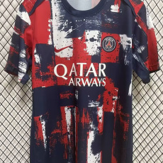 24-25 PSG Blue Red Training Shirts