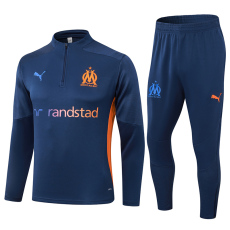 24-25 Marseille Royal blue Half Pull Tracksuit (半拉链)