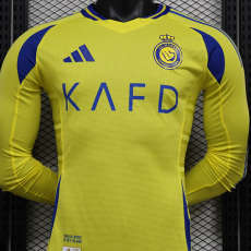 24-25 AL-Nassr Home Long Sleeve Player Version Soccer Jersey (长袖球员)