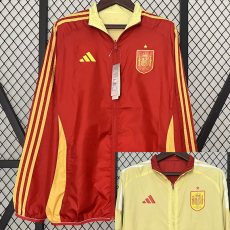 24-25 Spain Red & Yellow Double Sided Windbreaker (双面风衣)