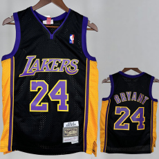 2009-2010 LAKERS BRYANT #24 Black Retro Top Quality Hot Pressing NBA Jersey