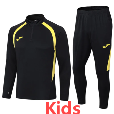 2024 JOM Black Kids Half Pull Tracksuit (童装)(半拉链)