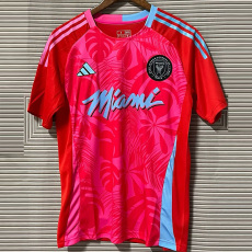 24-25 Inter Miami Red Special Edition Fans Soccer Jersey *红树叶