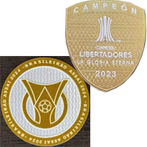 Campeon 2023 +Brasileirao A2024(巴甲+解放者胸前冠)