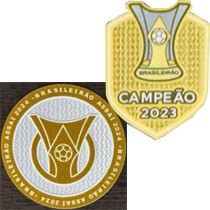 CAMPEAO 2023 +Brasileirao A2024(巴甲+联赛胸前冠)