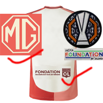 UEFA E L +MG +Fondation(欧联45+左袖/背下广告)