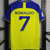 2022/23 Al Nassr Home Yellow Fans Soccer Jersey