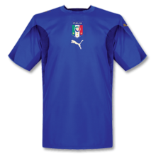 2006 Italy Home Blue Retro Soccer Jersey