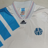 1992/93 Marseille Home White Retro Soccer Jersey