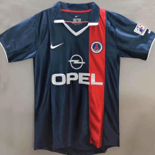 2001/2002 PSG Home Retro Soccer Jersey