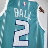 2023/24 Hornets BALL #2 Green NBA Jerseys