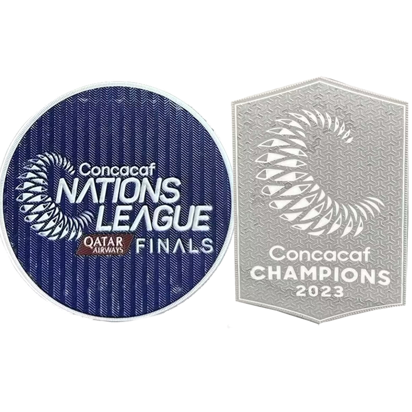 Concacaf NATIONS LEAGUE FINALS+Concacaf CHAMPIONS 2023 中北美洲及加勒比海国家联赛 右臂章+胸前方形银章2023