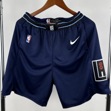 2023-24 Clippers Royal Blue City Edition Top Quality NBA Pants