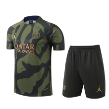 2024-25 PSG Jordan Army Green Training Short Suit