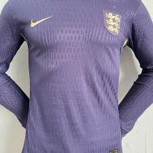 2024-25 England Away Long Sleeve Player Version Soccer Jersey (长袖球员)